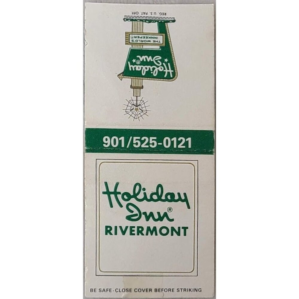 Vintage Matchbook Cover Holiday Inn Rivermont Memphis TN Tennessee Bobtail